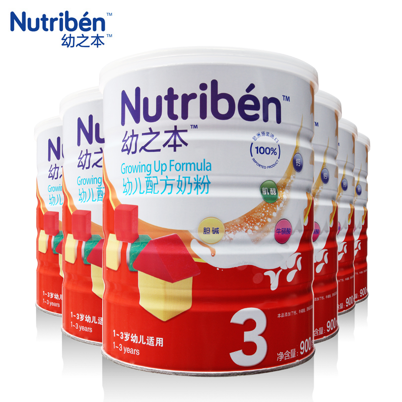Nutribén/幼之本(原名 纽滋本)婴幼儿配方奶粉3段 6罐箱装实惠型