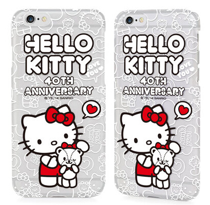iPhone6手机壳苹果6plus保护套Kitty卡通透明夜光荧光超薄5S硬壳折扣优惠信息
