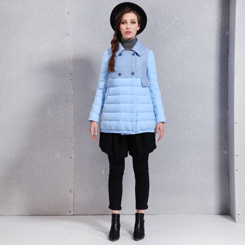 壹丁2015冬季新款时尚女韩版羽绒服专柜正品YDE8520原价1099