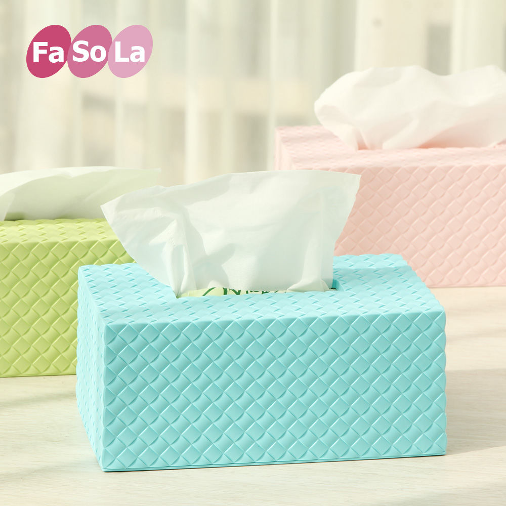 日本FaSoLa创意家居收纳纸巾盒客厅茶几桌面纸抽盒时尚汽车抽纸盒
