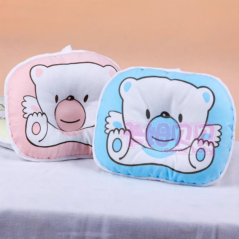 卡通小熊造型婴儿定型枕宝宝防落枕新生儿用品婴儿枕纠正枕头包邮