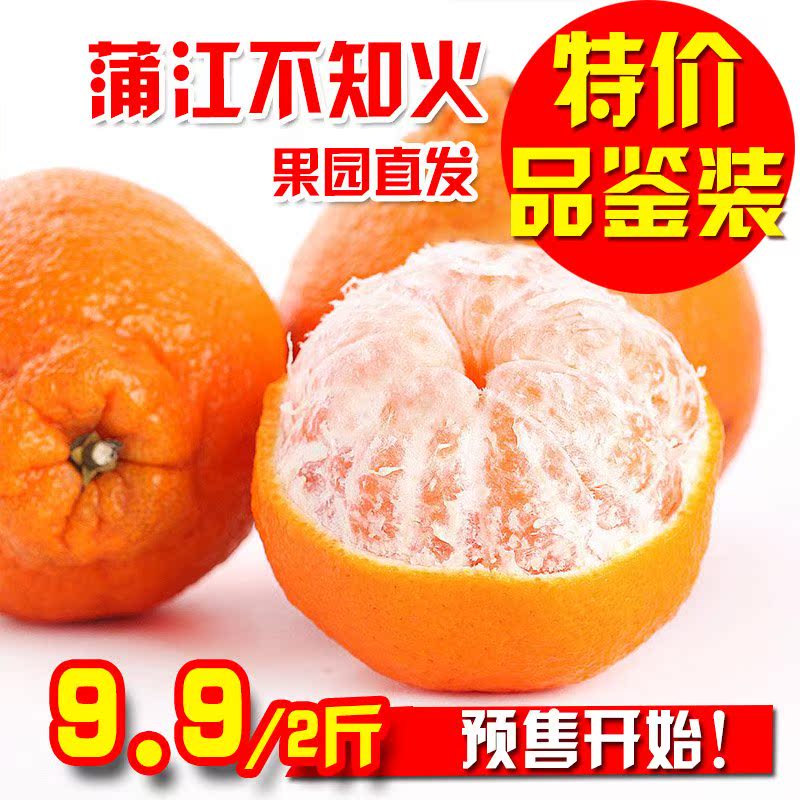 四川蒲江不知火丑柑2斤品鉴装包邮 新鲜水果 丑八怪 桔子 预售