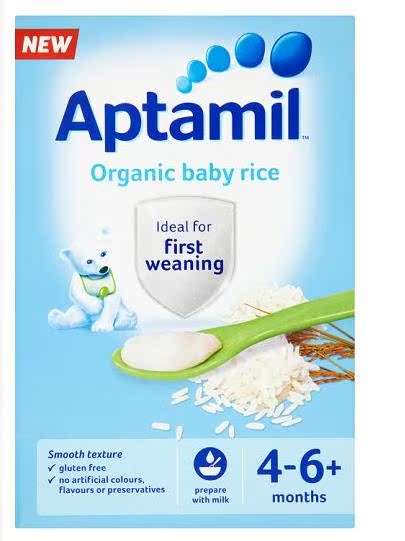 【现货】英国代购APTAMIL爱他美有机婴儿【纯大米】 米粉100g 4+