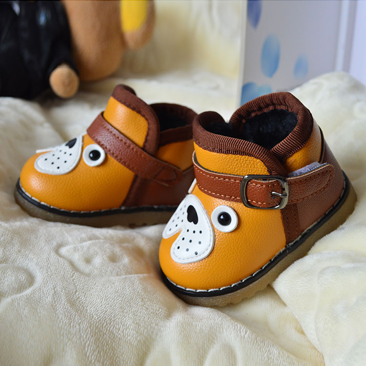 冬季女宝宝学步鞋0-1-2岁雪地靴 男软底婴儿棉鞋防水幼儿童保暖靴折扣优惠信息