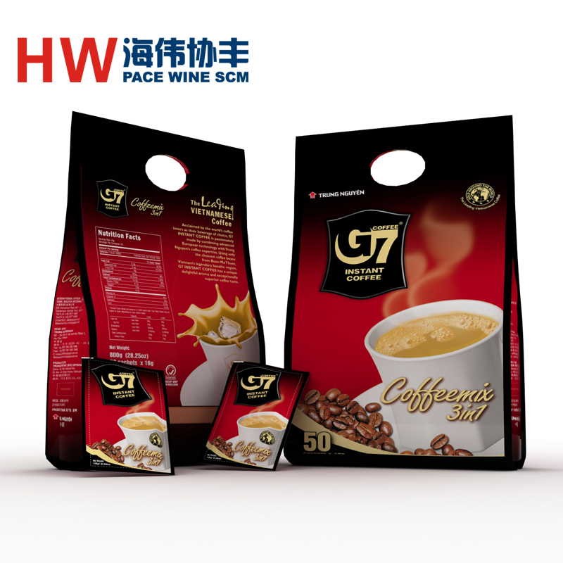 越南进口中原g7三合一速溶咖啡800g含50包折扣优惠信息