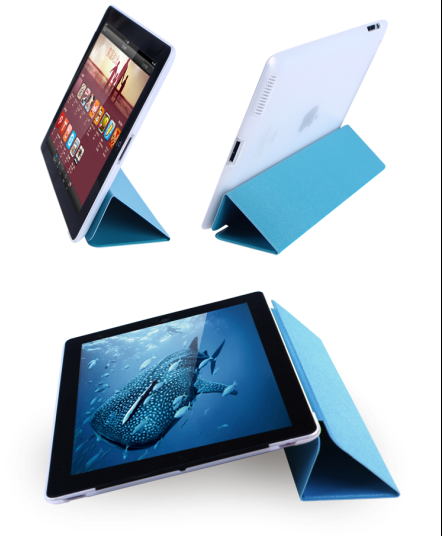 iPad air1保护套 iPad5保护壳 翻盖式 三折皮套 商务 变形金刚