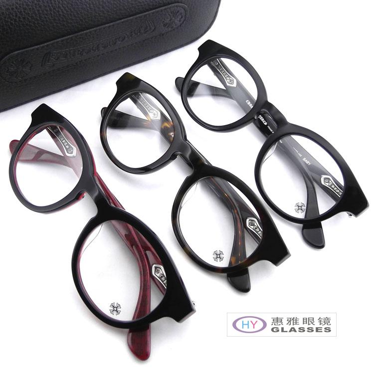 克罗心眼镜BABY复古全框板材眼镜架潮男女近视眼镜椭圆框平光眼镜折扣优惠信息