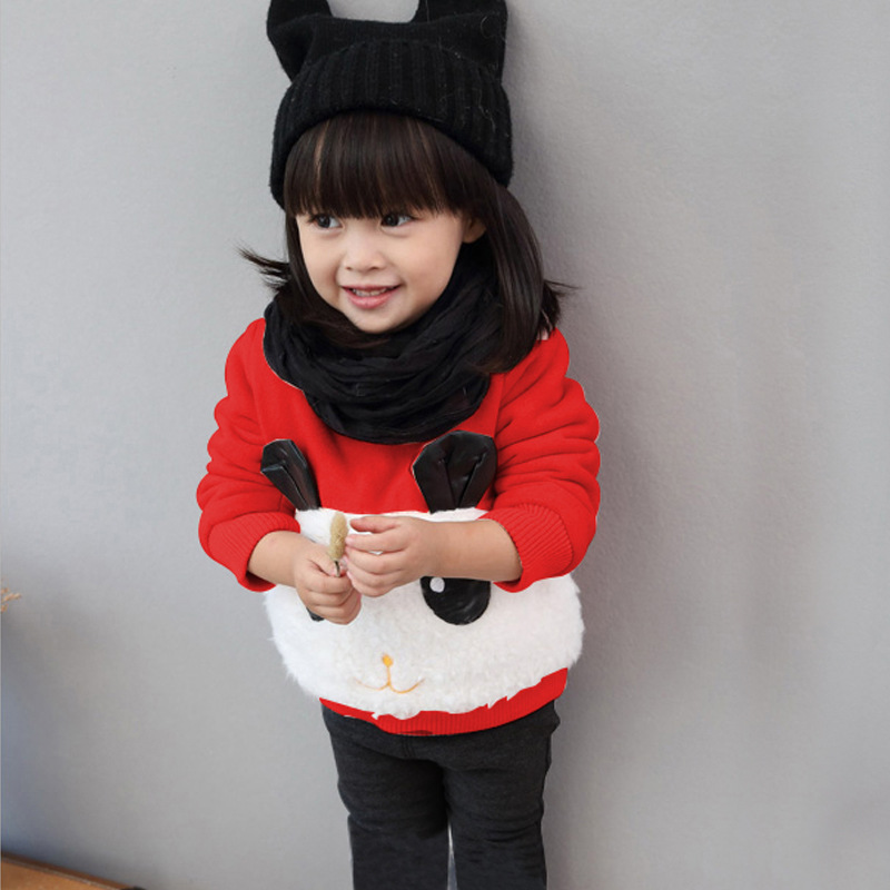 一件代发女童套装2015中小童装1-3-4-5-7岁儿童加绒冬装两件套