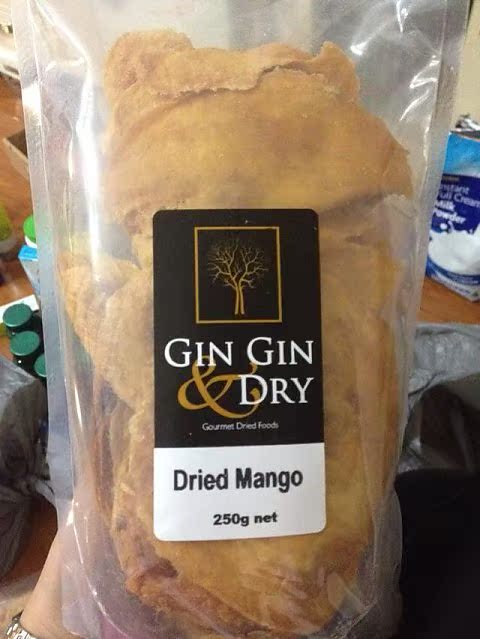 澳洲高大上品牌，gingin dry芒果干250g 水果直接晒干折扣优惠信息
