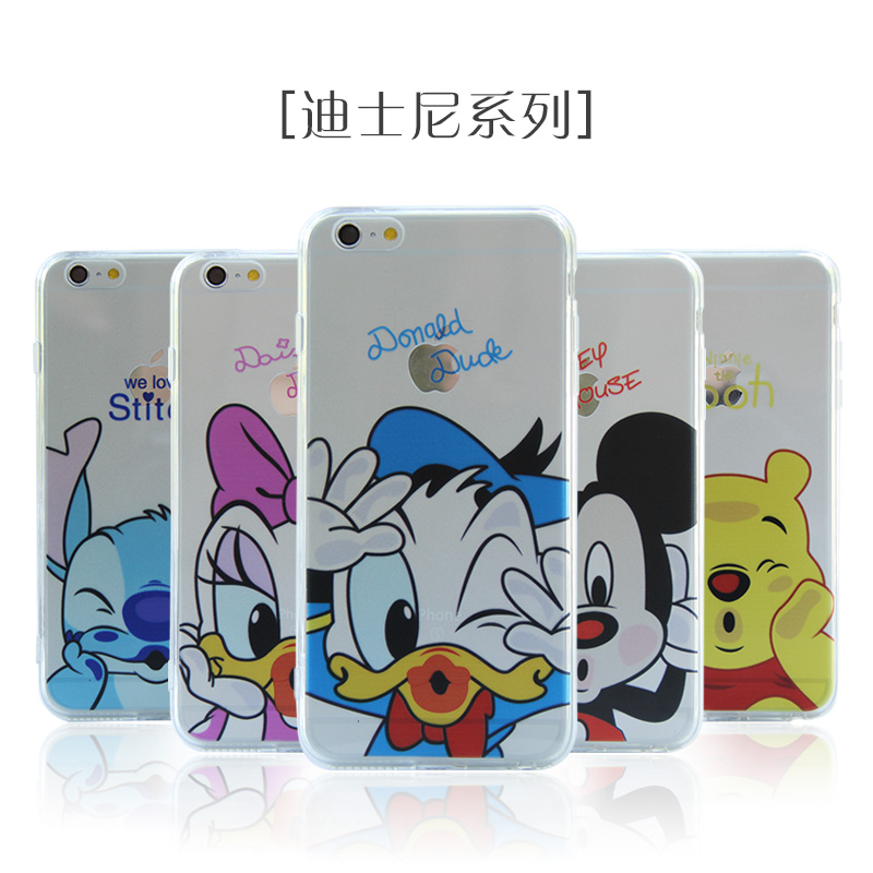 迪士尼系列手机壳 iphone6s手机套 iphone5s保护套 自带带防尘塞