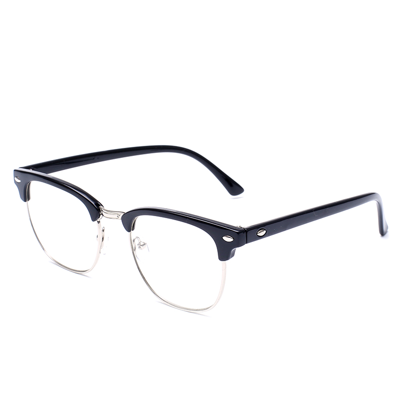 圆框韩版眼镜平光半框复古超轻眼镜架大框可配防辐射近视眼镜男女折扣优惠信息