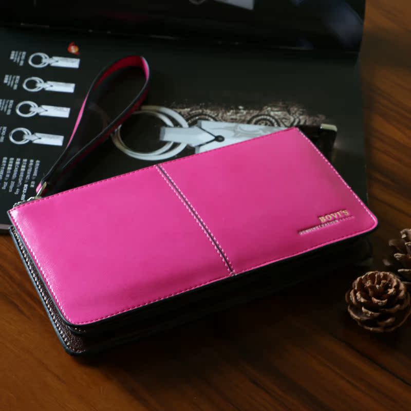 2014新款 女士钱包卡包 欧美时尚简约手拿包 大容量零钱包手机包