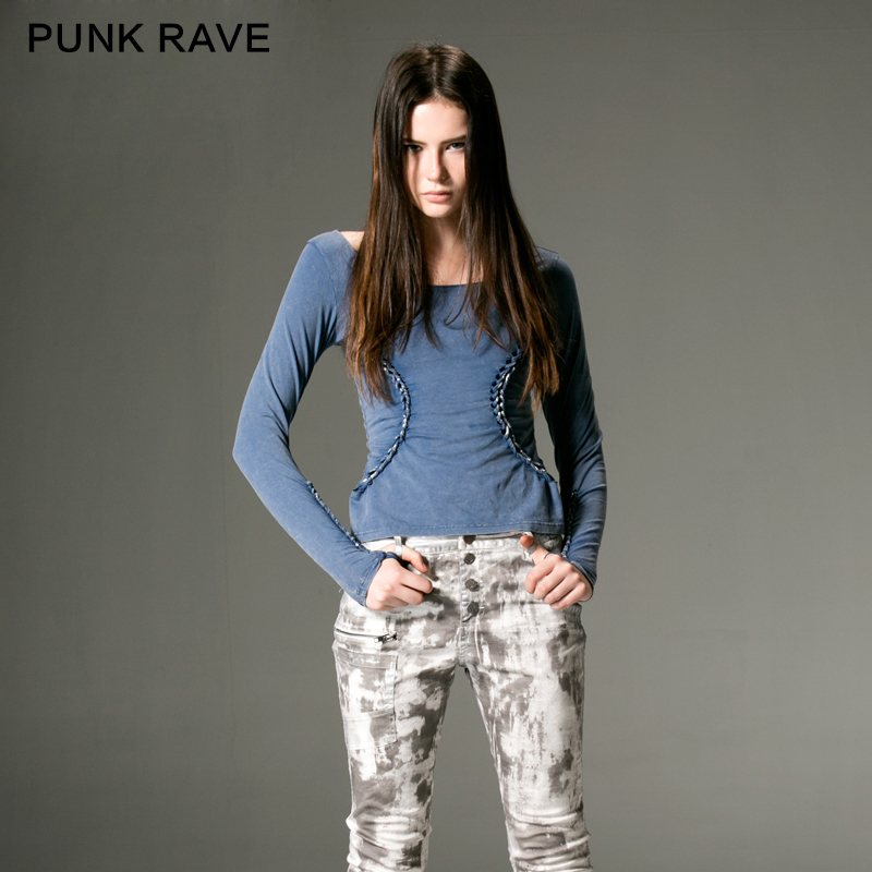 PUNK RAVE设计师品牌秋季新品 个性镂空编织小衫