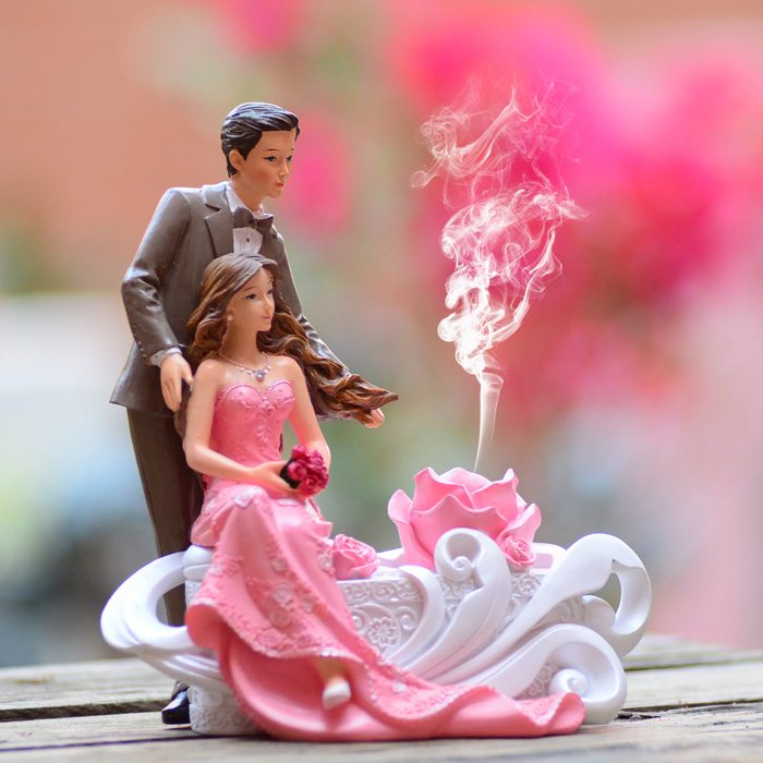 创意新婚空气加湿器摆件婚庆订婚礼物送闺蜜结婚礼品家用装饰品