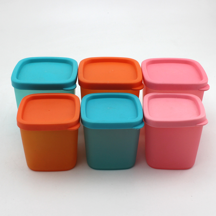 新款 多功能迷你保鲜盒 微波冷藏密封盒厨房塑料小保鲜盒 6色入折扣优惠信息