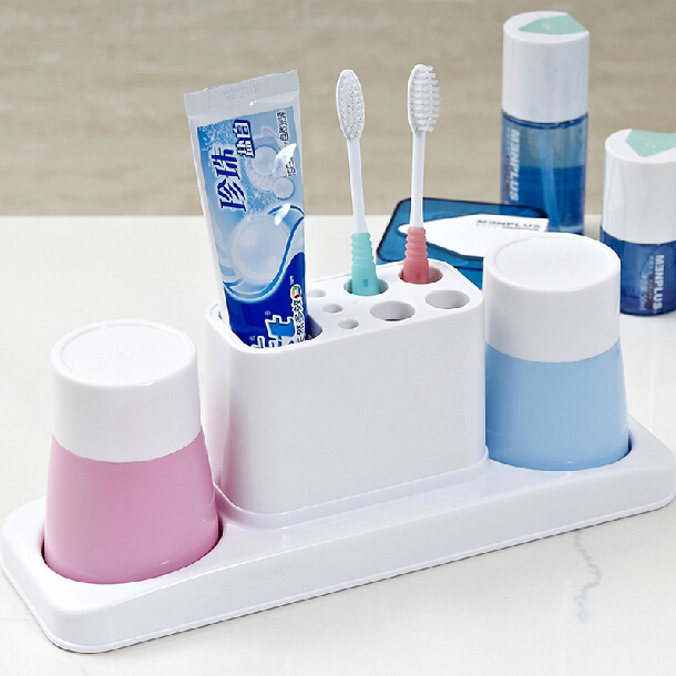 情侣刷牙杯 套装居家牙刷架 两口之家环保漱口杯架 洗漱牙缸