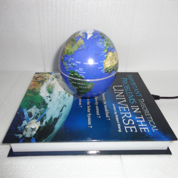 创意魔法书磁悬浮地球仪书本磁悬浮地球仪3寸无线传导发光地球仪