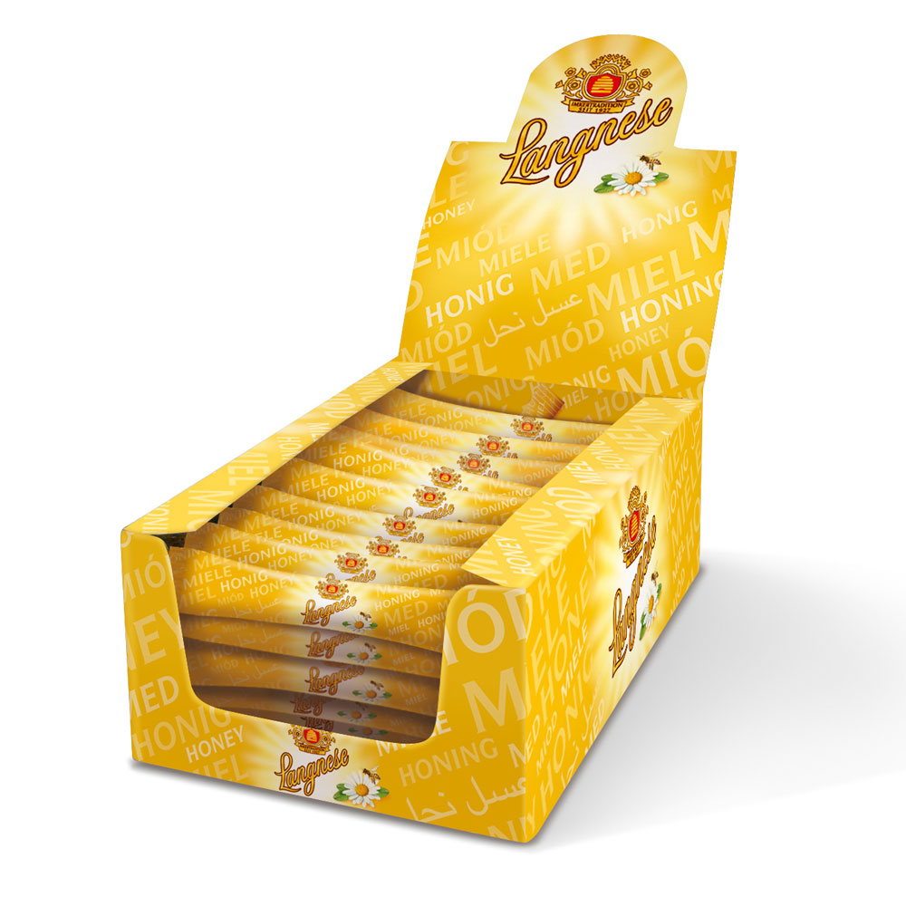 德国琅尼斯天然多花种条状蜂蜜盒内共80只每只8克方便食用
