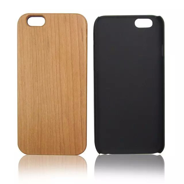 iphone6 plus pc底木质手机壳 苹果六代5.5环保竹木质手机保护套