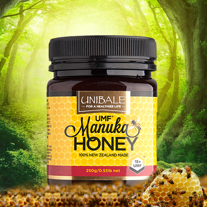 优尼拜尔  天然麦卢卡UMF15+新西兰原装进口纯蜂蜜 野生蜂蜜