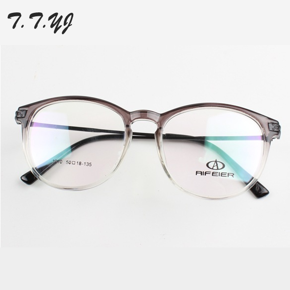 韩国复古文艺清新tr90眼镜架渐变灰渐变红圆框近视眼镜框全框镜架折扣优惠信息