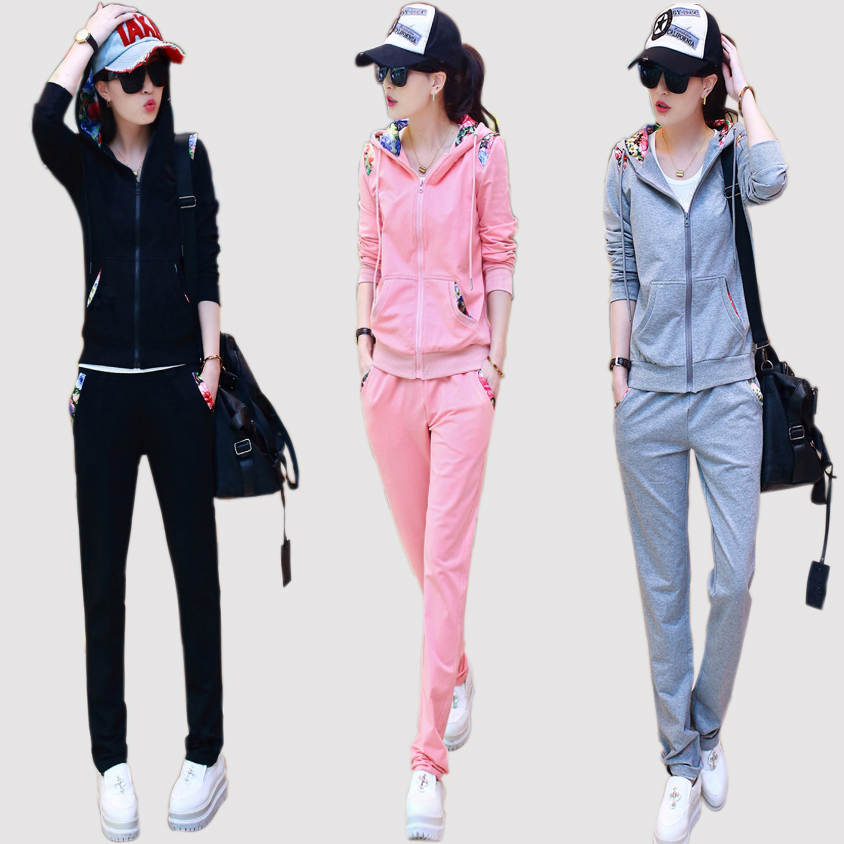 2015秋季新款休闲套装女士运动跑步服装时尚气质两件套韩版修身潮折扣优惠信息