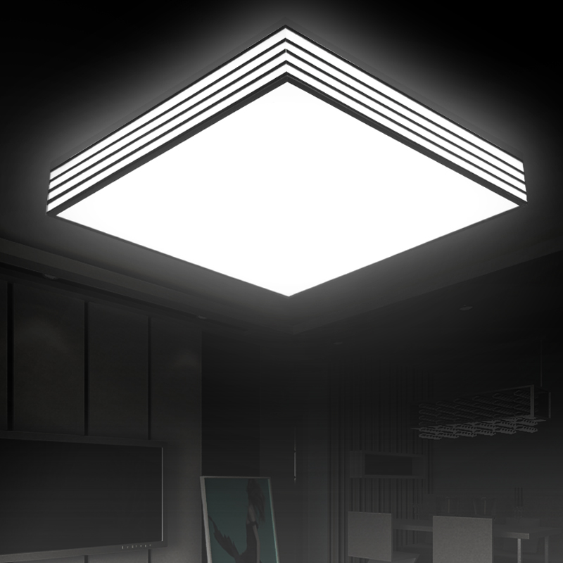 歌邦 LED吸顶灯客厅灯 长方形亚克力吸顶灯现代简约卧室灯书房灯折扣优惠信息
