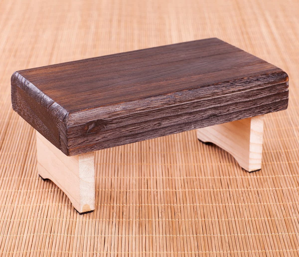 日式便携式矮凳 老人跪坐凳 儿童折叠圆角小板凳 钓鱼实木马扎