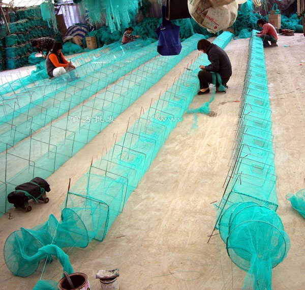 自动地笼渔网捕鱼笼捕虾网捕虾笼鱼笼黄鳝螃蟹笼手抛网捕鱼工具