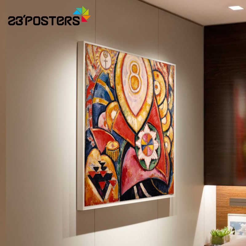 23'POSTeRS电表箱遮挡挂画抽象色彩美式餐厅客厅玄关背景墙装饰画