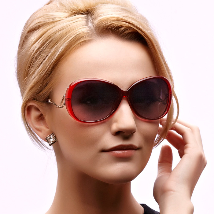 海伦凯勒太阳镜女士防紫外线优雅偏光墨镜驾驶镜潮大框墨镜 H1211
