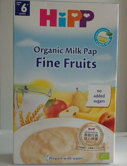 宝妈香港代购 德国喜宝HiPP有机牛奶苹果香蕉水果米粉 6-36个月