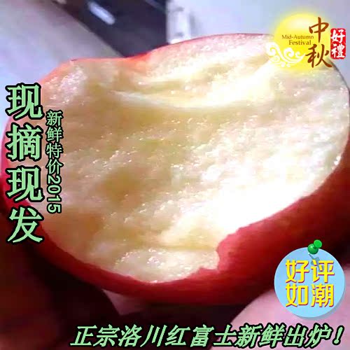 陕西新鲜水果红富士苹果非烟台苹果 栖霞苹果园直发5斤