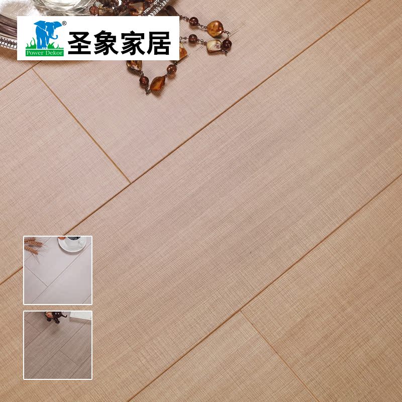 圣象强化复合耐磨地板布纹面 NF7121系列三色可选可地暖可用装饰