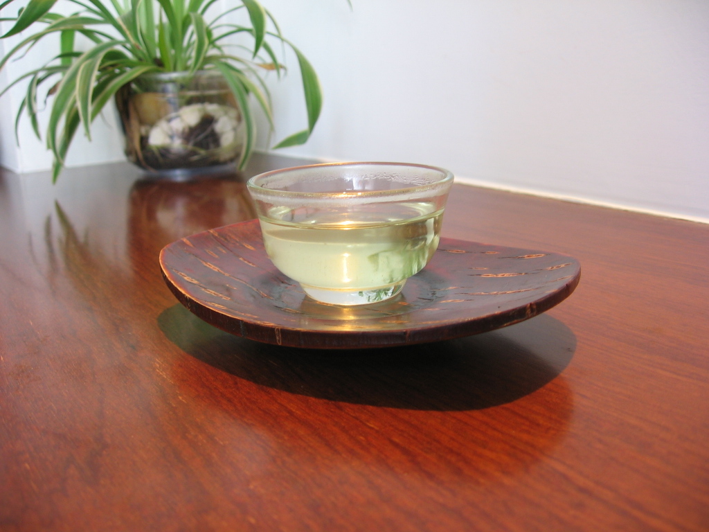 正品日式木制樱皮细工茶杯托咖啡杯碟子创意时尚杯垫手工大漆精制
