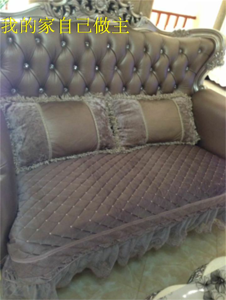 定制新款仰望星空奢华高档欧式四季皮沙发布艺防滑坐垫 沙发垫