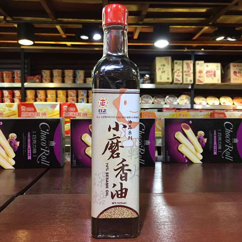 台湾进口食品 日正小磨香油480ml 70%芝麻油30%大豆油