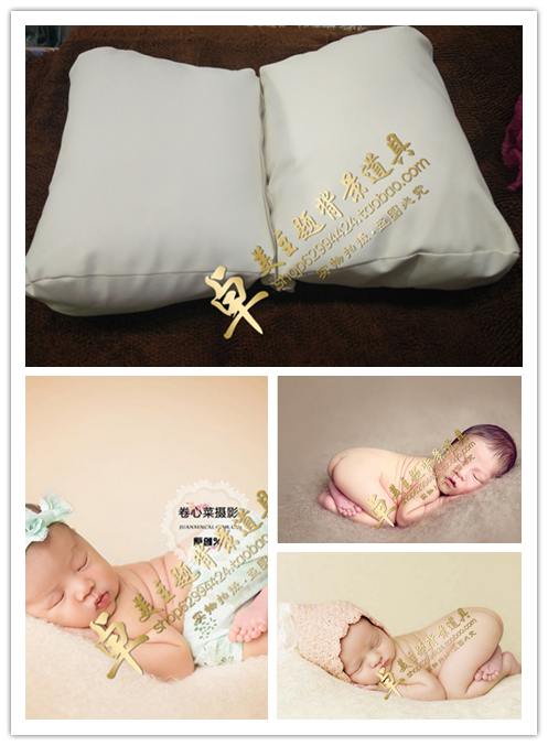 新款儿童摄影道具 新生儿拍照辅助造型 满月百天婴儿垫子蝴蝶枕折扣优惠信息