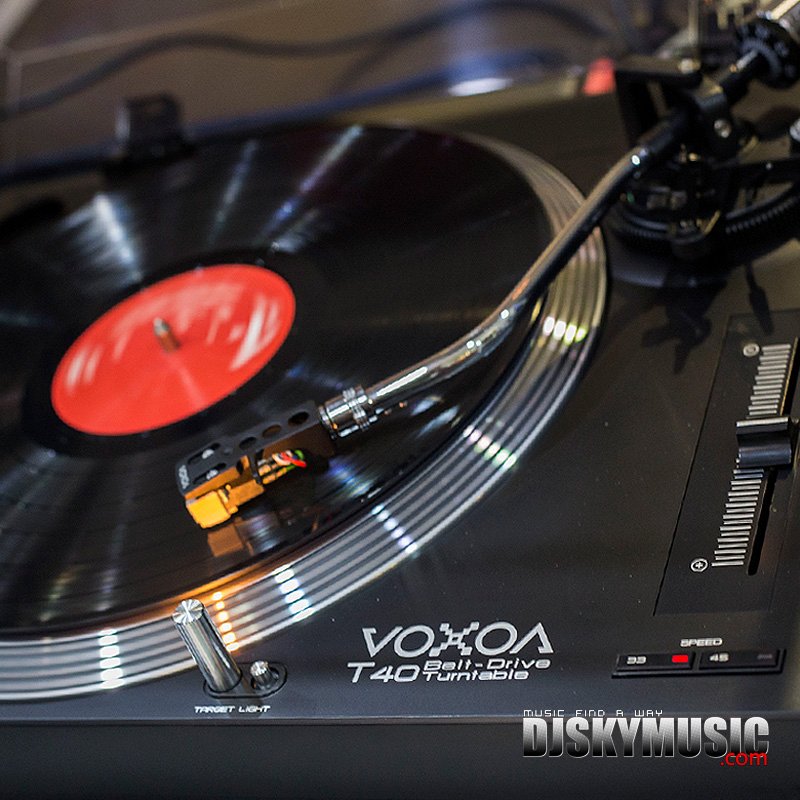 锋梭T40 VOXOA T40黑胶唱机 内置唱放 LP唱机  优于同级狮龙9805