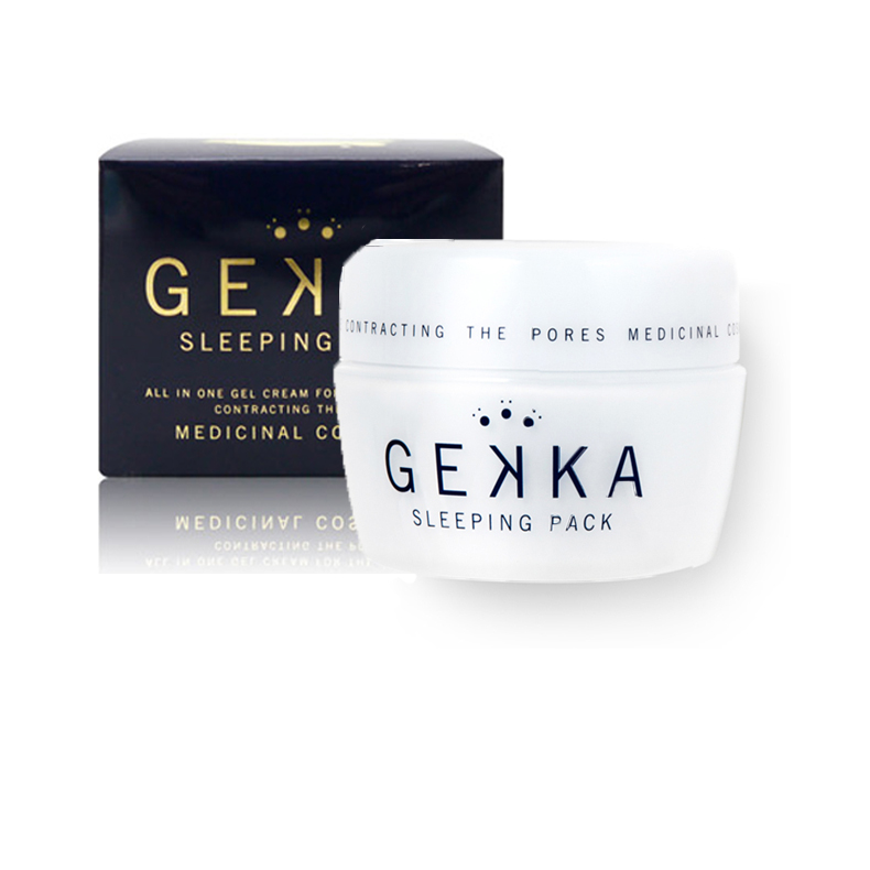 日本原装进口 GEKKA 睡眠面膜免洗收缩毛孔补水润白啫喱80g敏感肌
