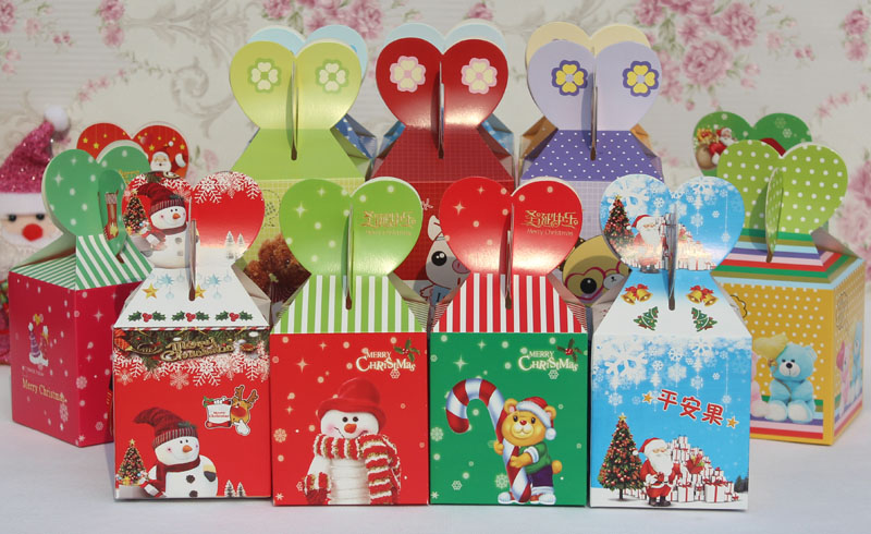 2016圣诞节苹果盒平安夜苹果包装盒纸圣诞节平安果盒包装盒礼盒