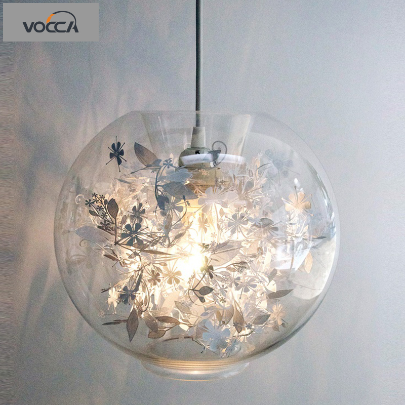 欧式玻璃吊灯北欧简约卧室灯餐厅灯创意个性艺术大气客厅灯具灯饰