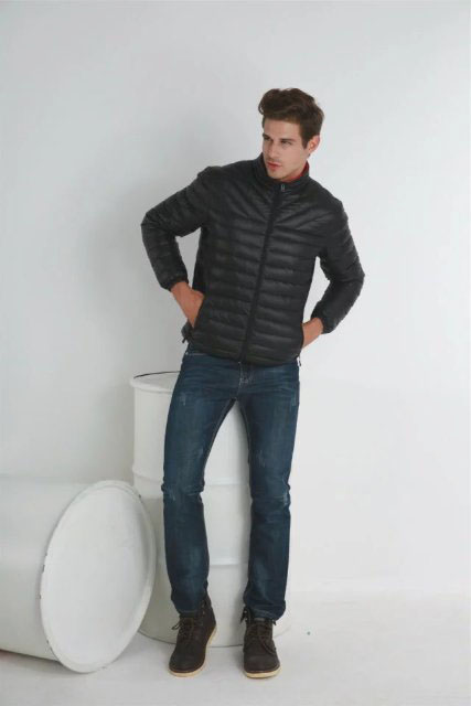 2016冬季韩版立领修身款轻薄男式羽绒服短款青年冬装外套大码男装折扣优惠信息