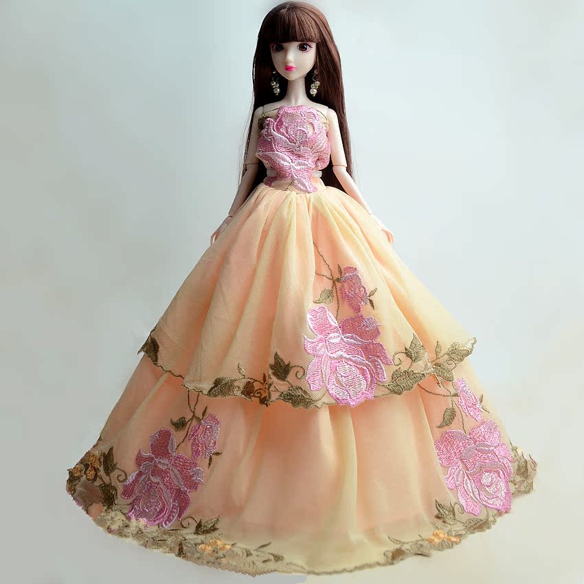 特价 12关节娃娃衣服换装洋娃娃公主裙 浪漫礼服 玩具娃娃婚纱