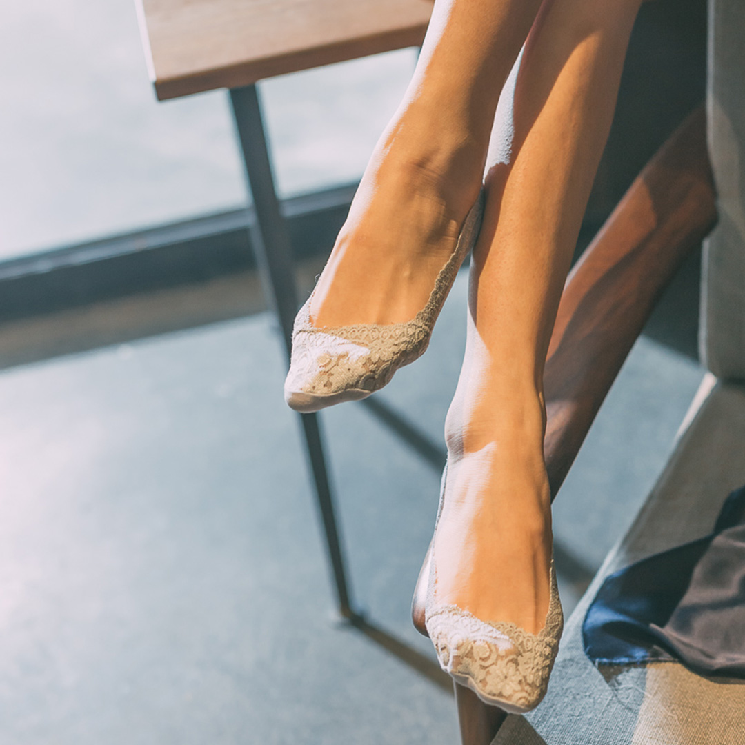 舒工坊船袜女蕾丝夏季薄款硅胶防滑袜子女低帮浅口隐形短筒短袜