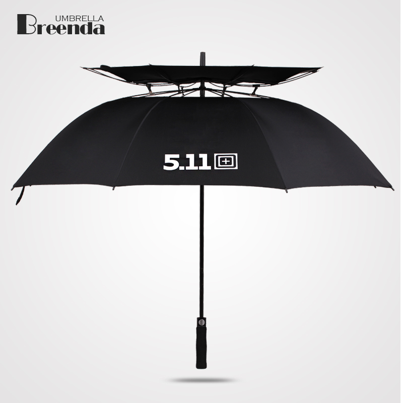 511男士商务晴雨伞韩国创意双层超大号长柄伞双人直杆自动遮阳伞
