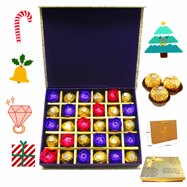 包邮德芙金莎巧克力高档玫瑰花礼盒装送朋友 生日礼物 圣诞礼物折扣优惠信息