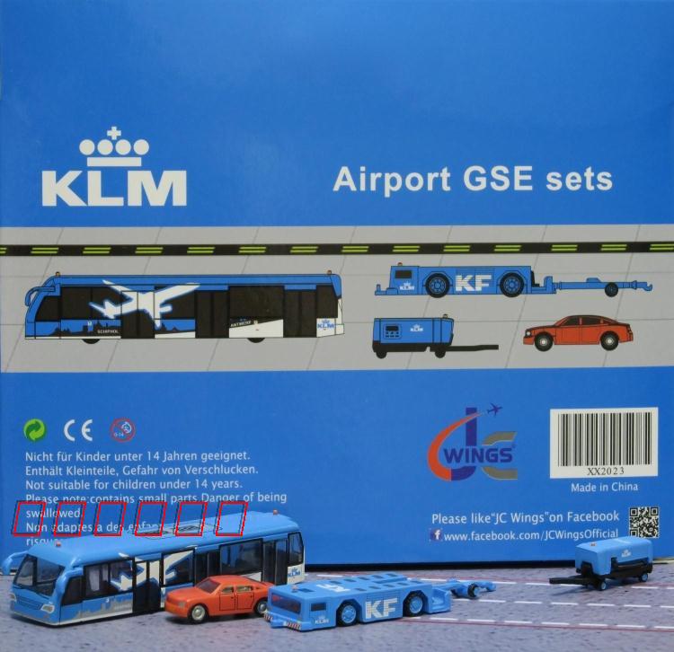 现货：1:200 KLM 机场地面各类车辆、工具 地勤 3 系列 XX2023