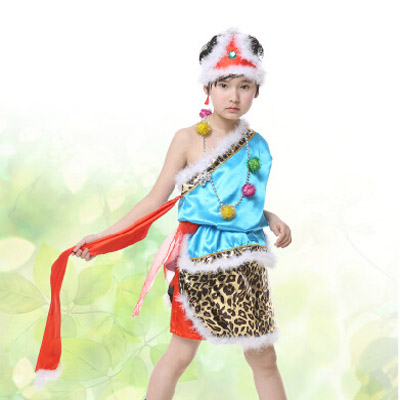 六一儿童演出服幼儿蒙古族表演服装男童草原儿童民族舞蹈服装蒙