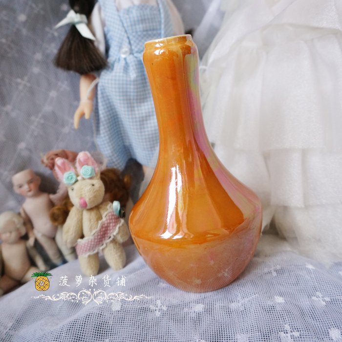 欧洲瓷器 英国Fieldings 超美手绘花瓶 插花瓶